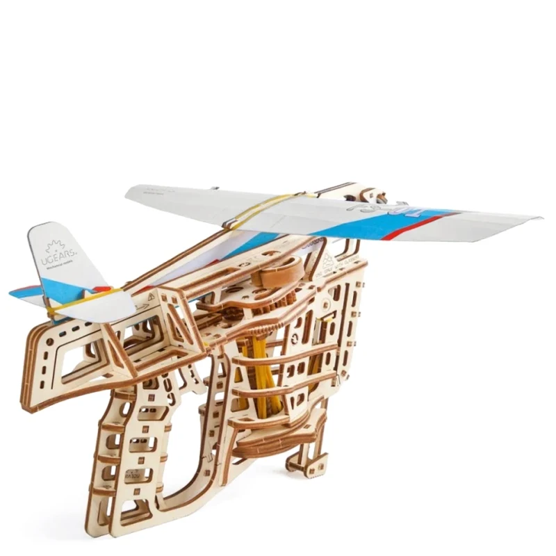 Конструктор 3D-пазл Ugears - Пускатель самолетиков | Игрушки и хобби