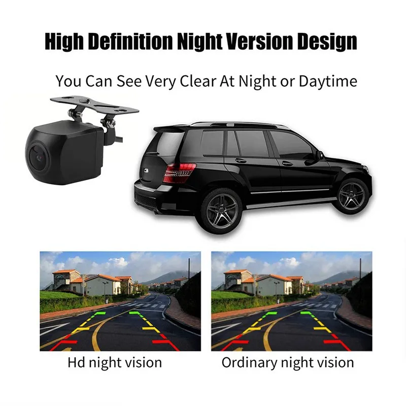 

New HD Car Rear View Camera Universal Reversing Camera 170 Degree Wide Angle For Starlight Night Vision Big Screen Car Camera