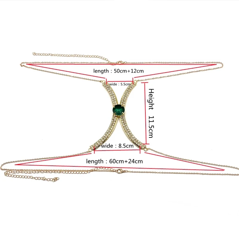 Модный зеленый бюстгальтер с нагрудным кронштейном ювелирный топ сексуальное