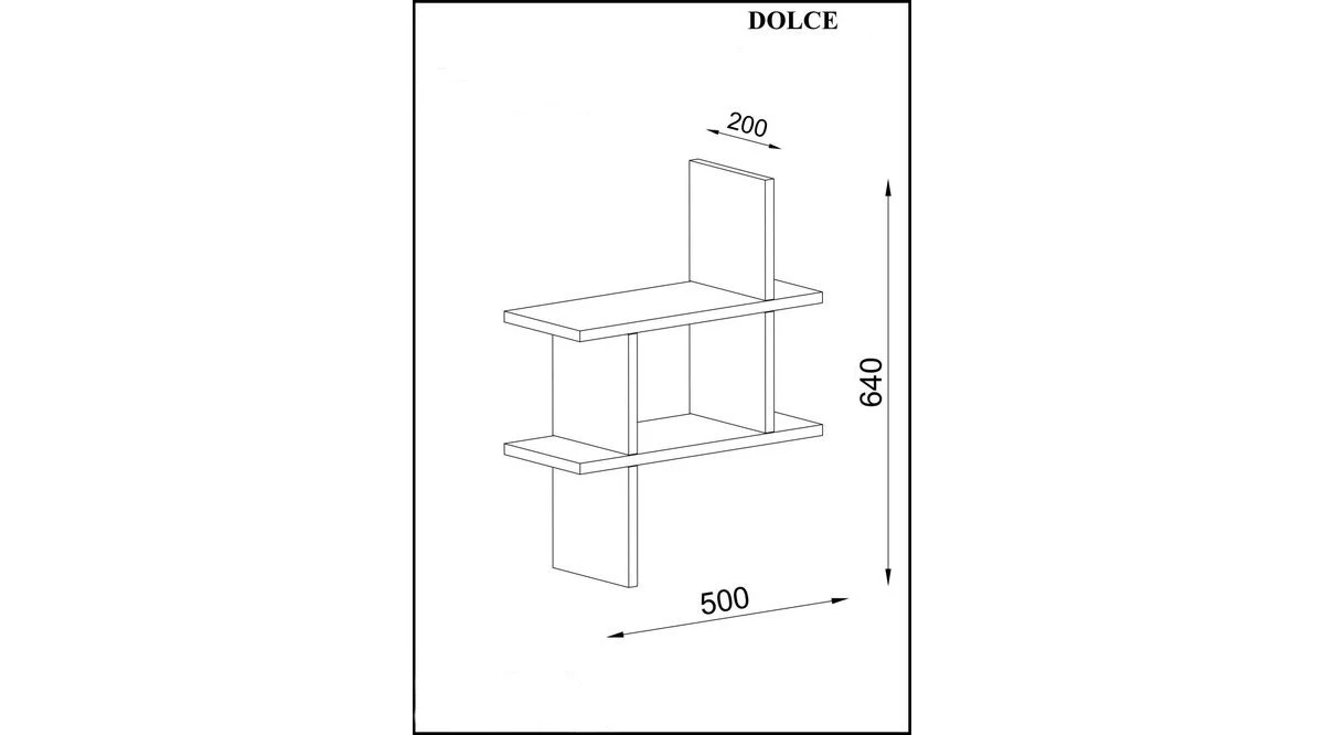 

Home Furniture Children Furniture Ornamental Dolce Wall Shelf White