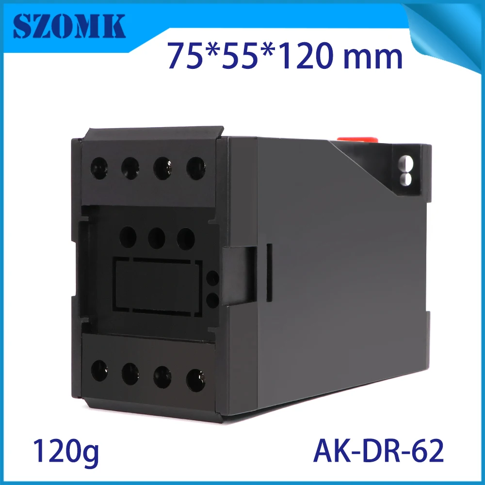 10 шт. 75*55*120 мм Szomk электрический пластиковый корпус Din-рейки для корпуса