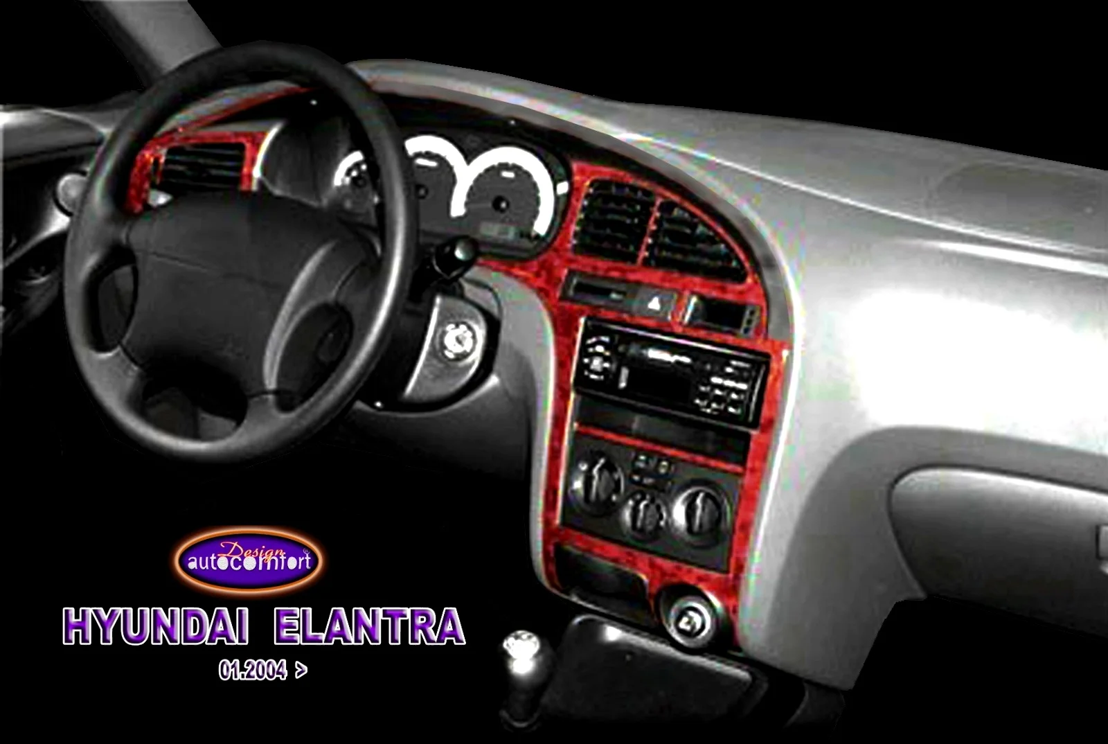 

For Hyundai Elantra (After 2004) Dashboard Kit, Interior Stickers, Coating, Cover, Vehicle, Car Accessories, Trim Cover, Dash