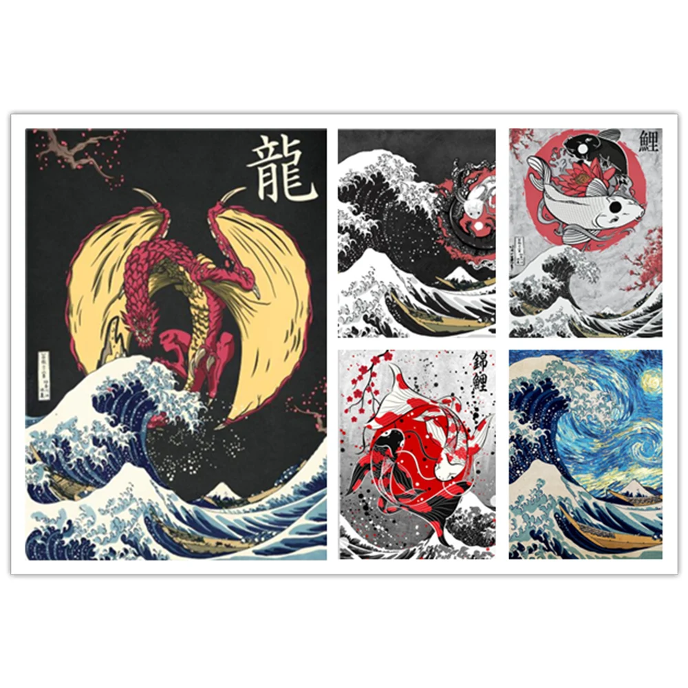 

Full Square/Round Diamond 5D DIY Diamond Painting "Japanese Koi Fish Picture" Embroidery Cross Stitch 5D Mosaic Home Decor Gifts