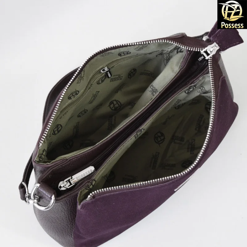 Женская сумка POSSESS BRAND JB1-5 лицевая сторона натуральная замша |