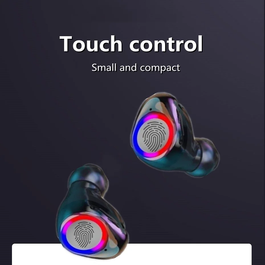 Беспроводные наушники M012 TWS с зарядным футляром водонепроницаемые спортивные