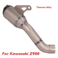 motorcycle exhaust system muffler escape pipe silencer tube titanium alloy slip on z900 for kawasaki z900