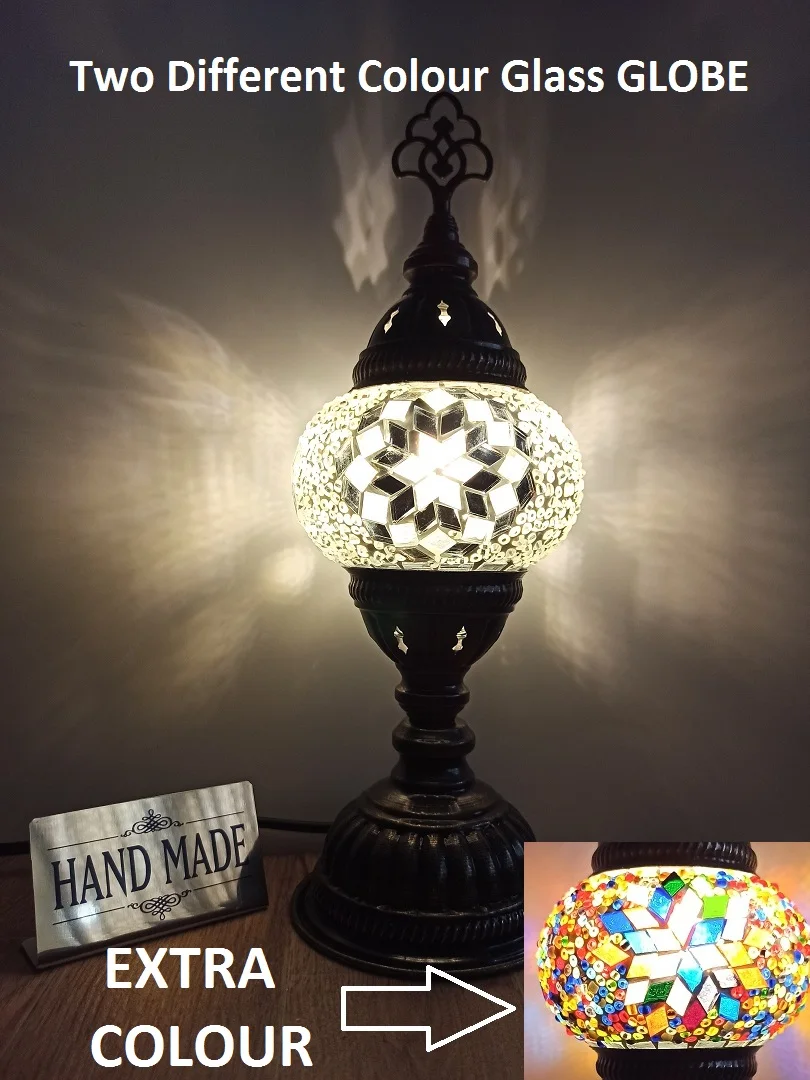 Турецкая оригинальная арт-деко ручная работа лампары де-Меса стеклянный