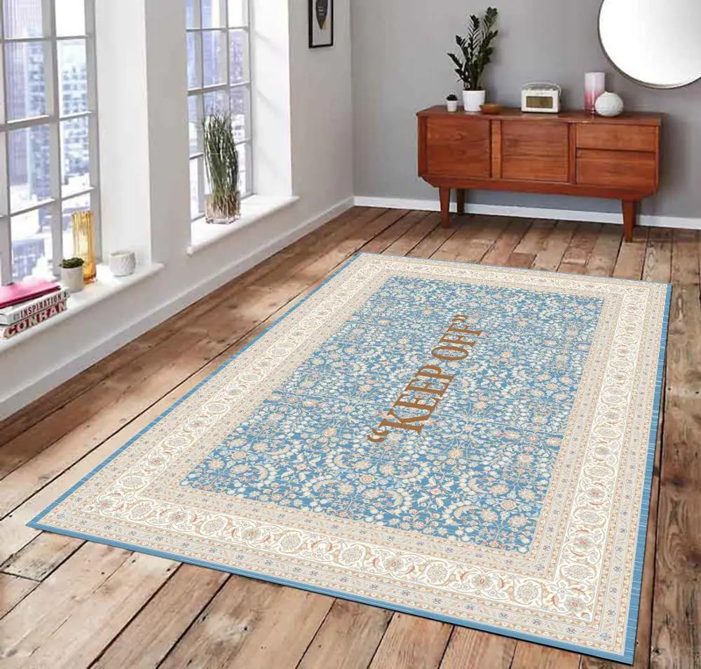 

KEEP OFF 93 Classic Patterned Carpet , Fan Carpet Non Slip Floor Carpet,Teen's Carpet,Area Rug