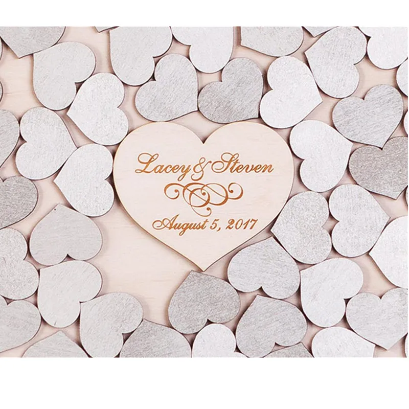 Деревенский синий сердца Гостевая книга Альтернативная коробка падения