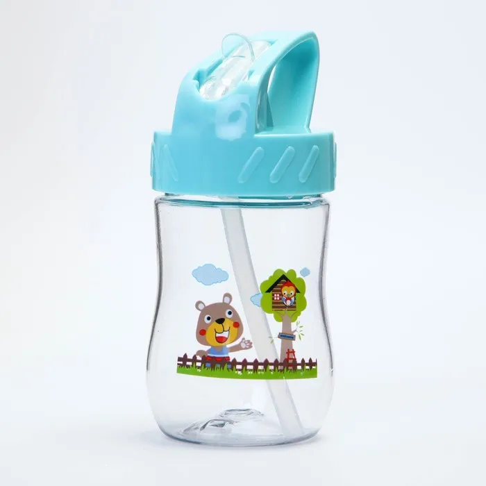 Поильник с силиконовой трубочкой 180 мл. цвет МИКС | Мать и ребенок