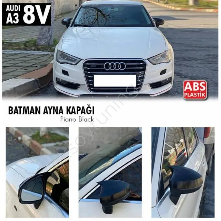 

Зеркальный чехол летучая мышь для Audi A3 8V Audi A3 2012 - 2019 полностью совместимый чехол Бэтмен