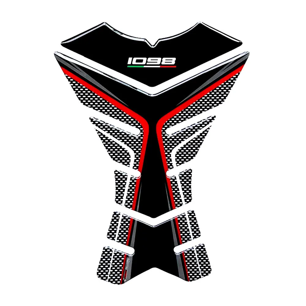 

3D Motorcycle Stickers For Ducati 1098 S tricolor/1098 R Bayliss Edition Protective Gas Oil Fuel Tank Pad Case Protector Decal