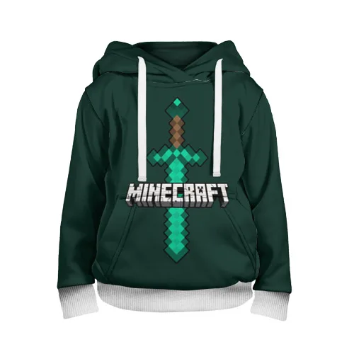 Детская толстовка 3D Меч Minecraft | Мать и ребенок