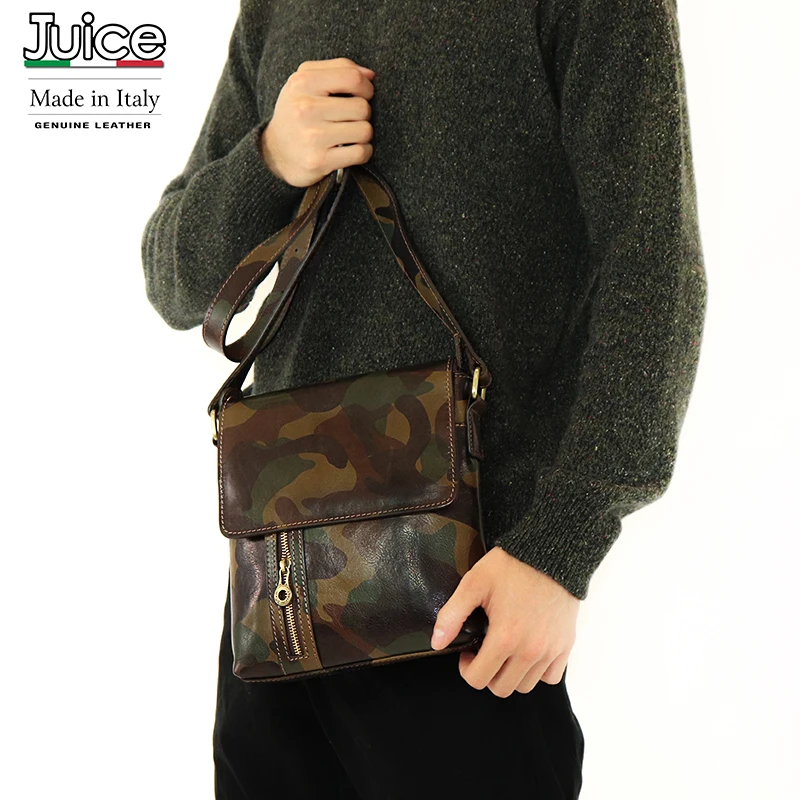 JUICE 2020 весна Сделано в Италии сумка из натуральной кожи мужская мужские сумки