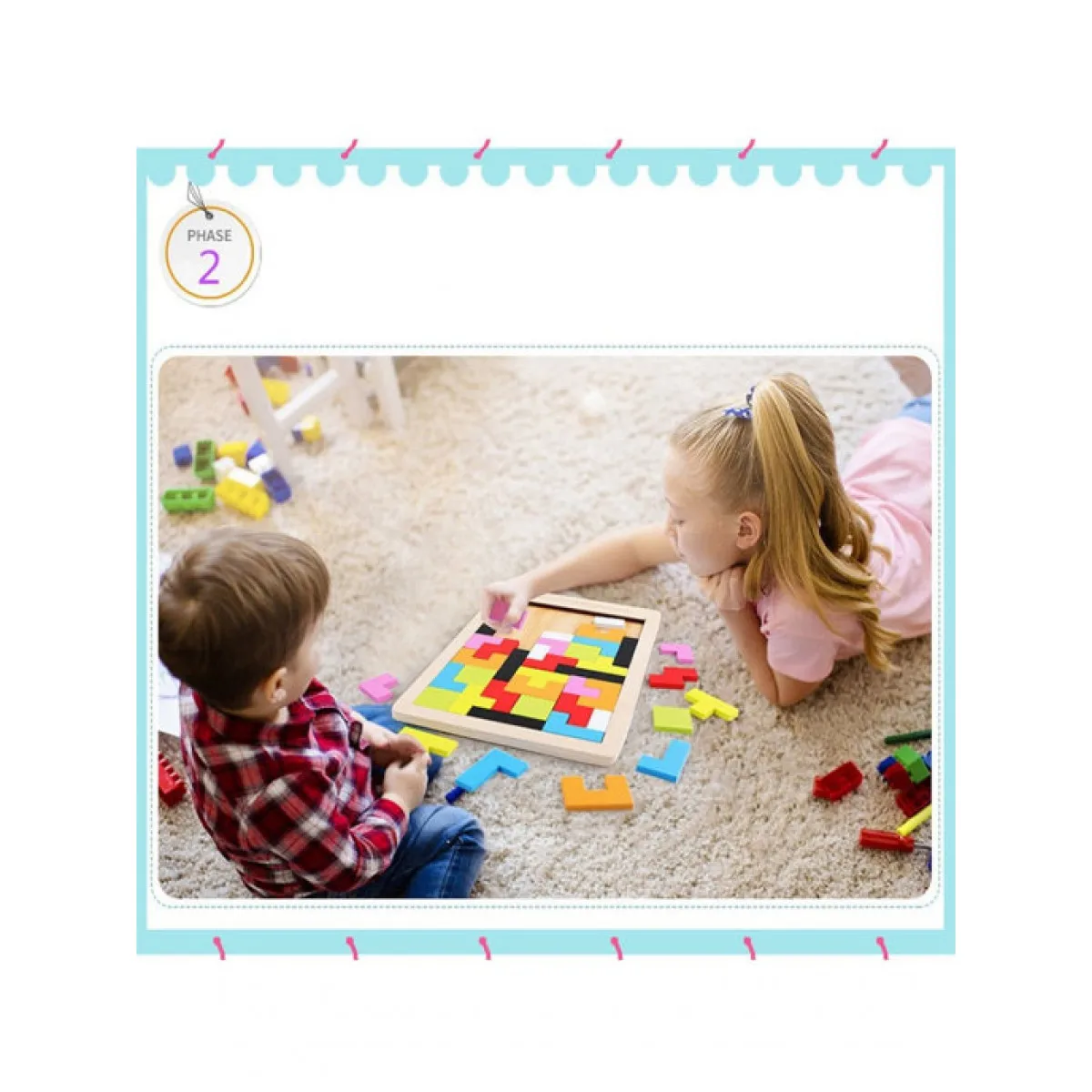 TMALL / Тетрис деревянный Деревянные игрушки Головоломки для детей |