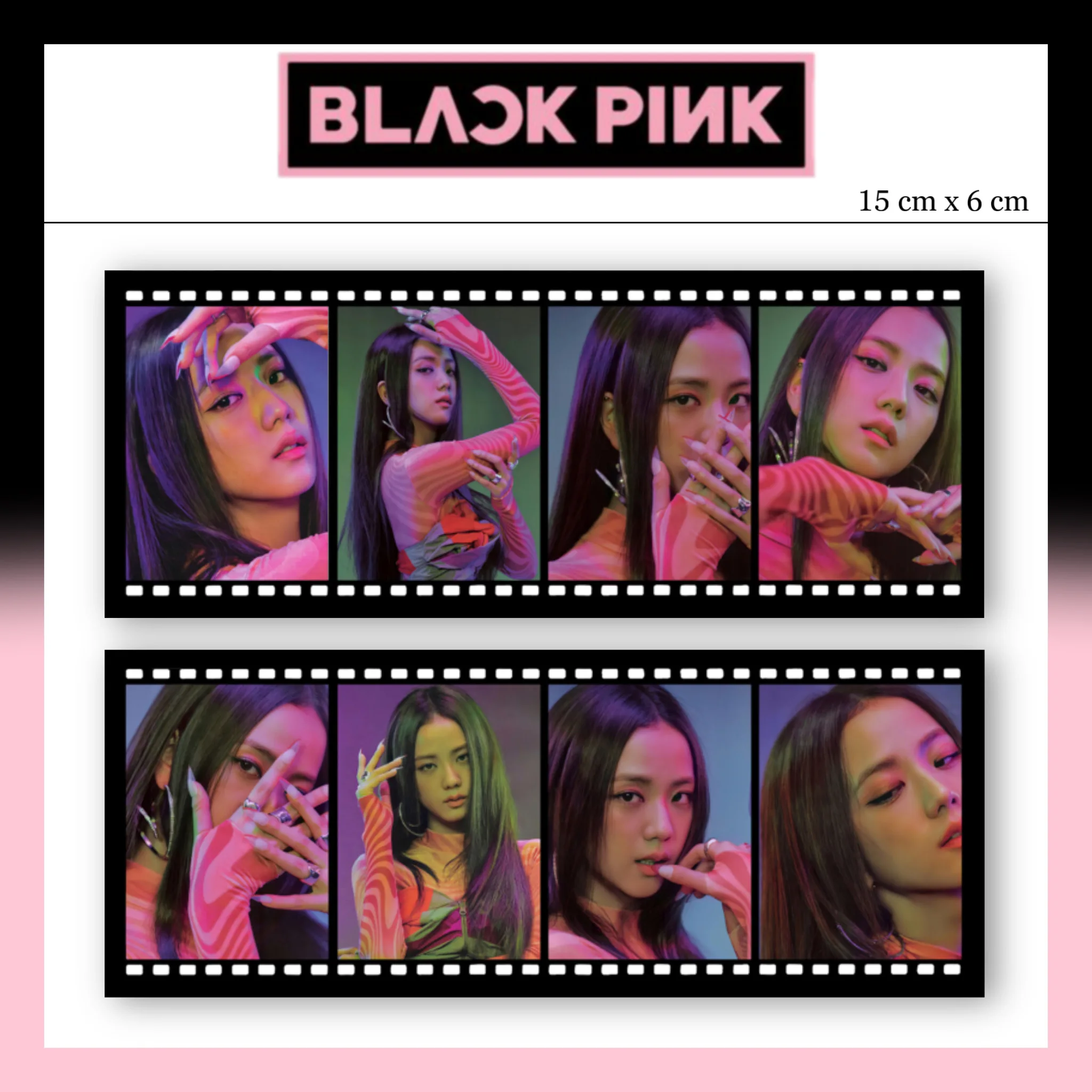 8 шт/комплект KPOP BLACKPINK JENNIE ROSÉ JISOO LISA фильм карты закладка для коллекции - купить по