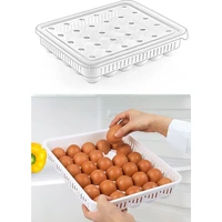 egg storer holder container fridge egg organizer stackable box fresh keeping transparent kitchen tools free shipping new product