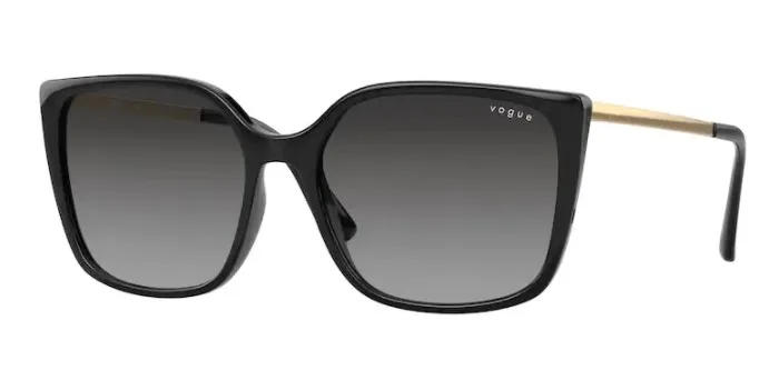Vogue 5353 S W44/11 54 Woman Sunglasses, Black Frame, Grey Gradient Lenses, High Quality  Vision, Desing Sunglasses 2021