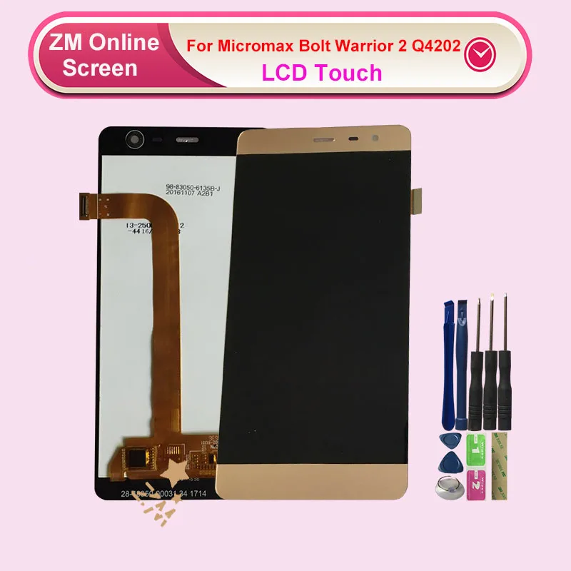 RYKKZ 5 0 дюймов для Micromax Bolt Warrior 2 Q4202 ЖК дисплей с кодирующий преобразователь