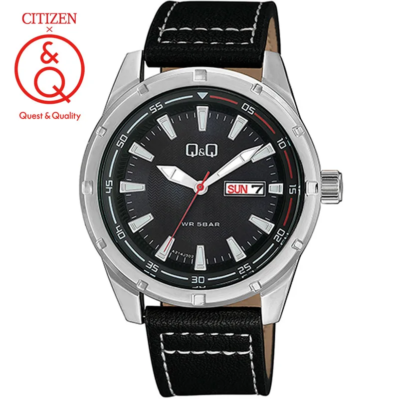 

Citizen Q&Q watch men Set top Luxury Brand Waterproof Sport Quartz solar men Watch Neutral watch Relogio Masculino reloj A214J40