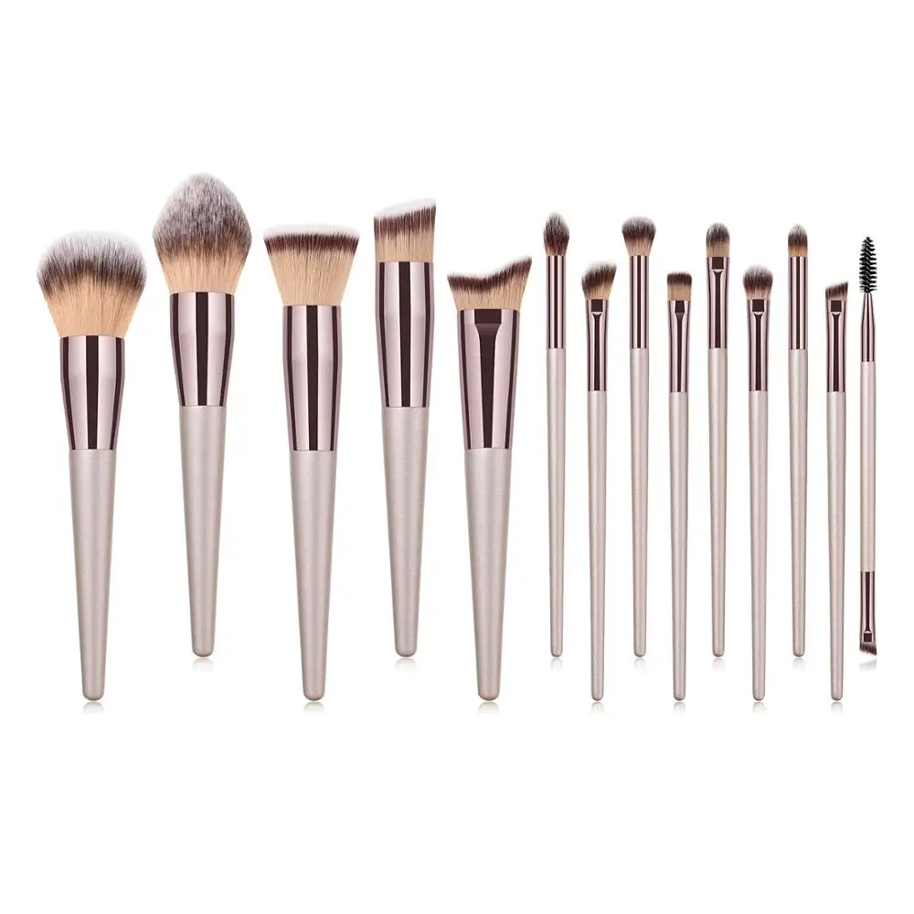 

VRDIOS Makeup Brushes Set 4-14pcs Professional Make up Brush Multi-function Powder Eyeshadow Eyebrow Concealer Brush Tool Set