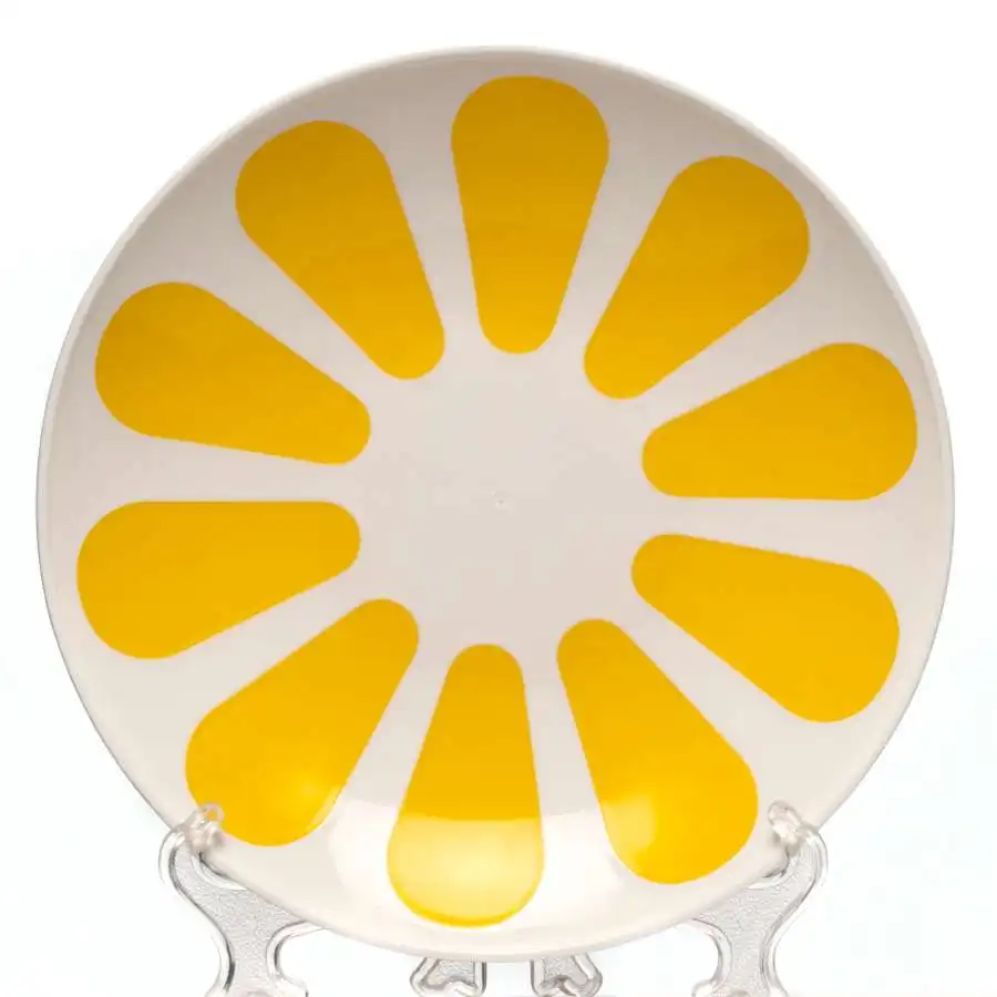 Тарелка столовая мелкая Лимон D=25 2 см | Дом и сад