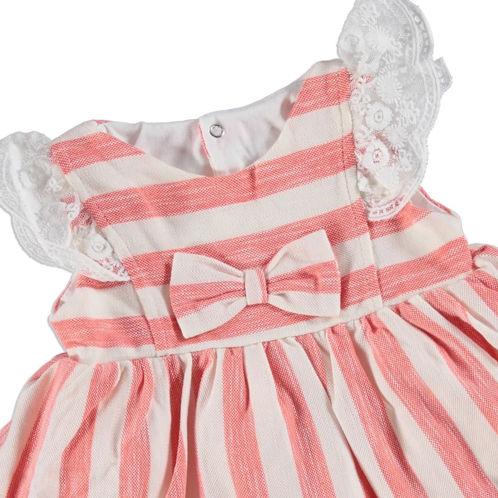 Ebebek Mymio/Полосатое платье без рукавов с оборками для маленьких девочек|Платья| |