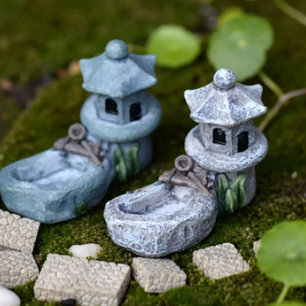 Миниатюрные фигурки из смолы миниатюрные настольные украшения для сада и пруда с