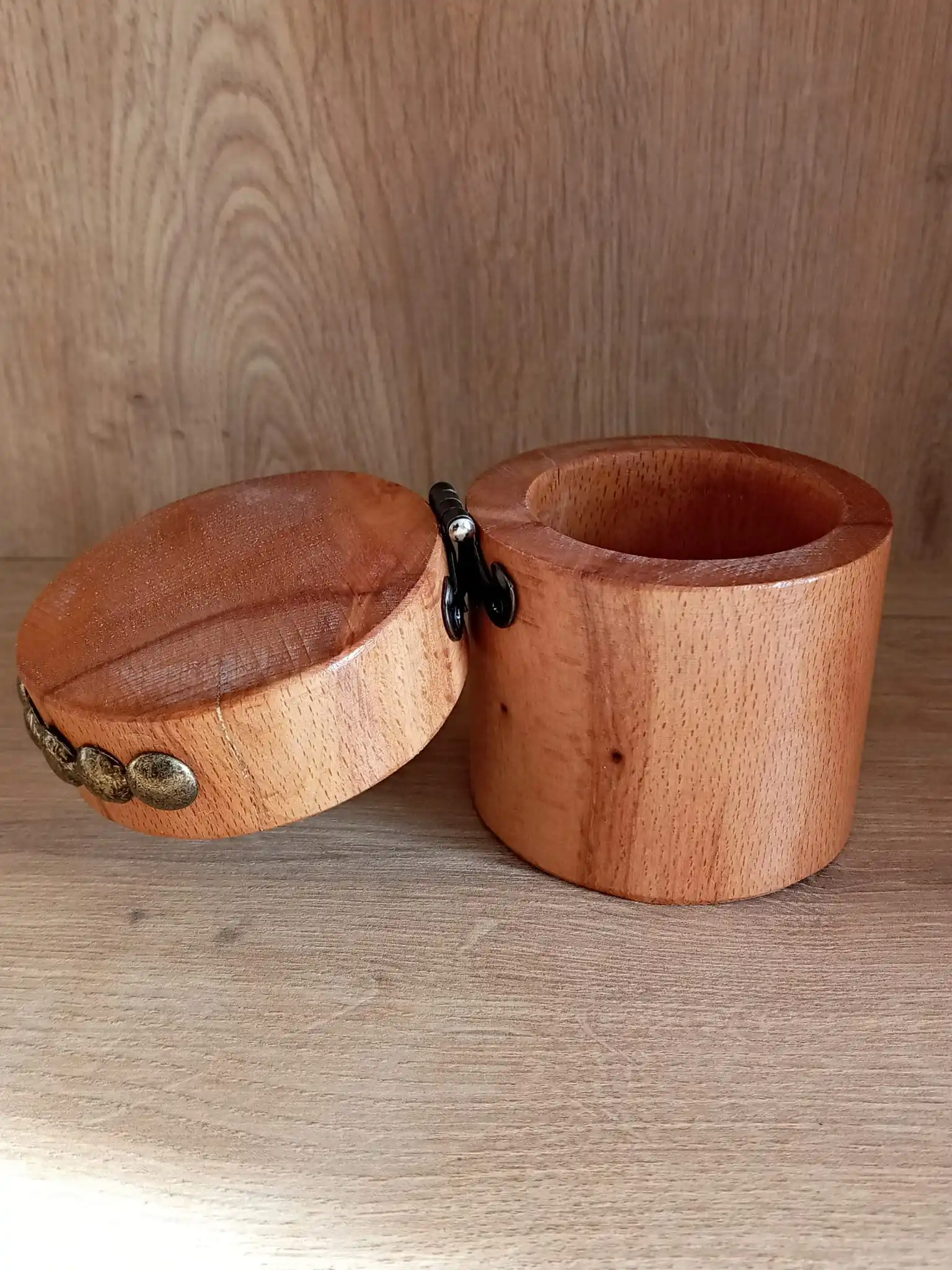 Rustic Wood Wedding Ring Necklace Box. Authentic Box.