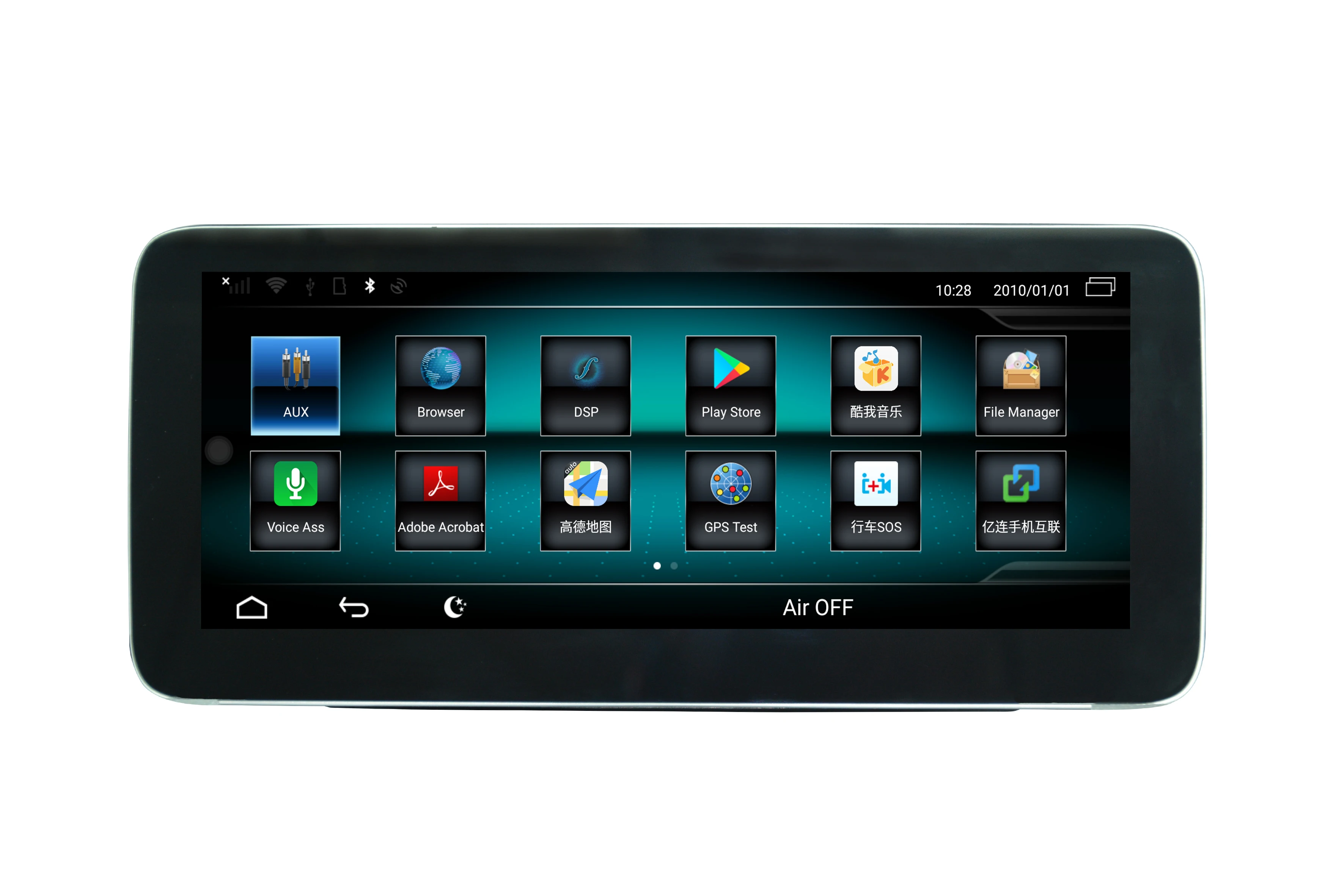 

Hualingan Autoradio Estereo para Mercedes-Benz Class C GLC W446 X253 NTG 5.0 Android 9.0 NAVI Touch GPS USB Bluetooth