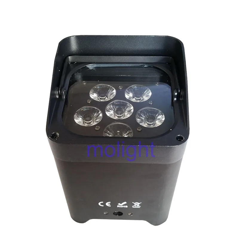 RGBWAUV 6 led 6в1 18 Вт перезаряжаемая батарея dmx беспроводная wifi Удаленная DJ подсветка |