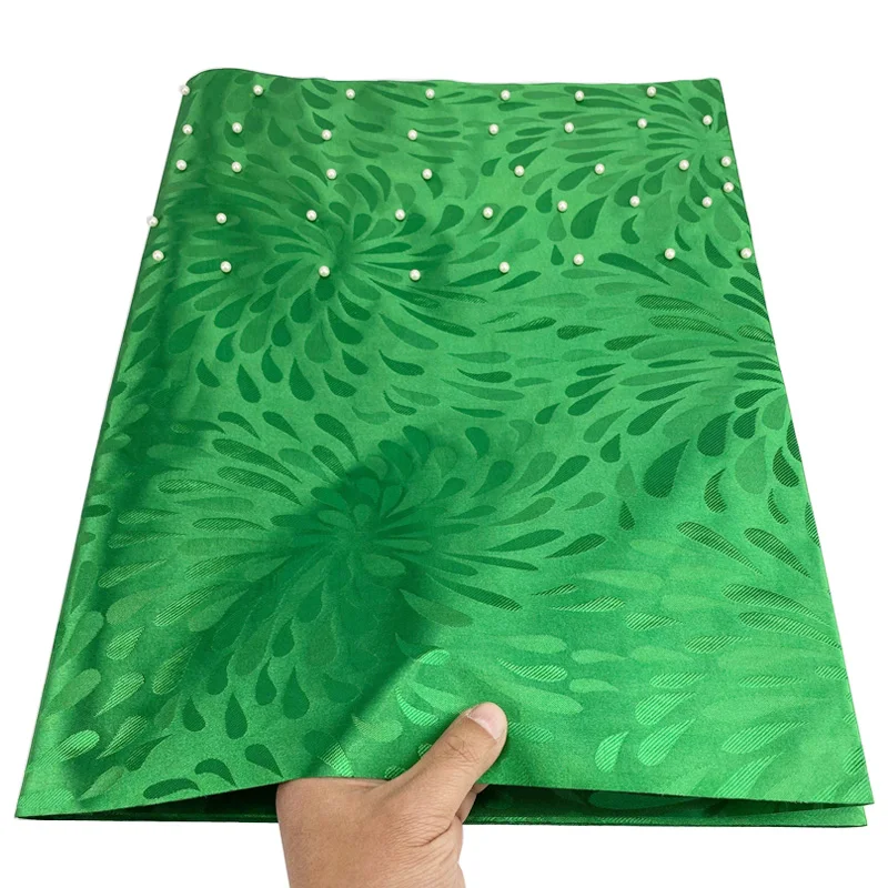 Новый дизайн Зеленые Бусины Нигерия headtie Африканский головной убор 2 шт./пакет 096