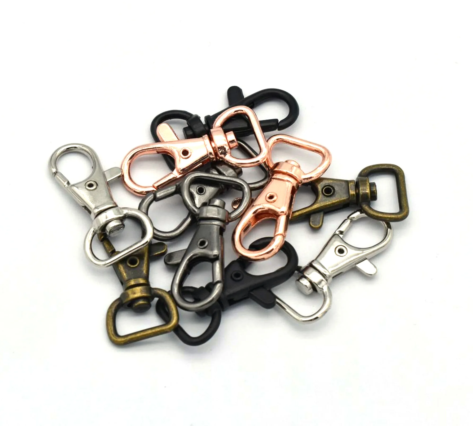 10 спиральных застежек премиум класса металлические крепежные крючки для ключей