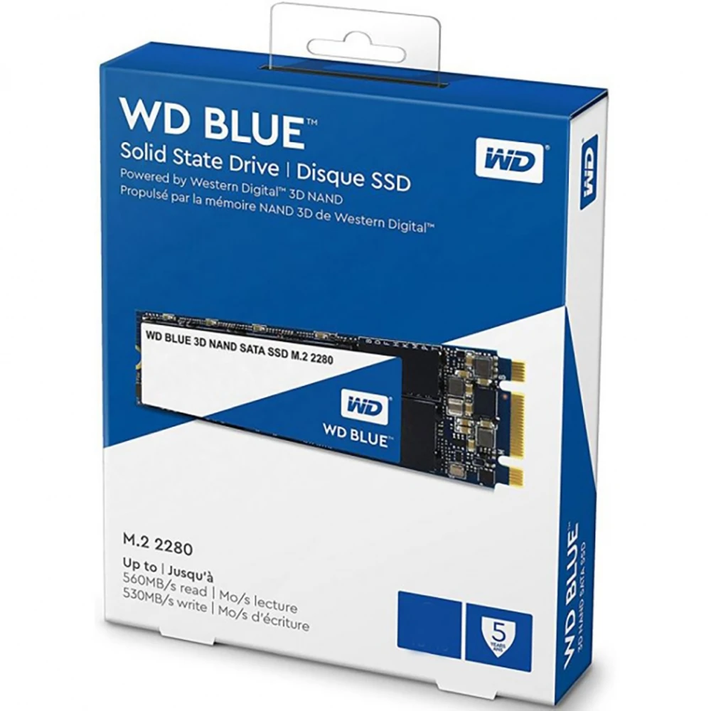 Жесткий диск SSD Western Digital 250 ГБ 3D NAND TLC [WDS250G2B0B] | Компьютеры и офис