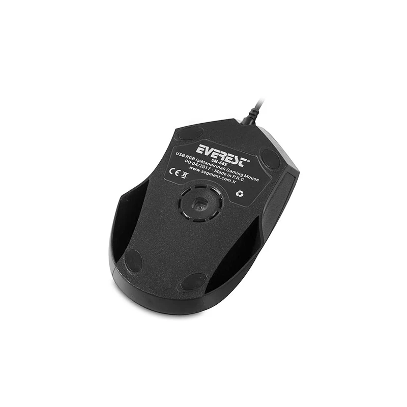 Everest SM-68X Usb Black 7 Color Backlit Gaming Mouse Soft Touch Comfortable Led Light Maximum Hold Free Shipping