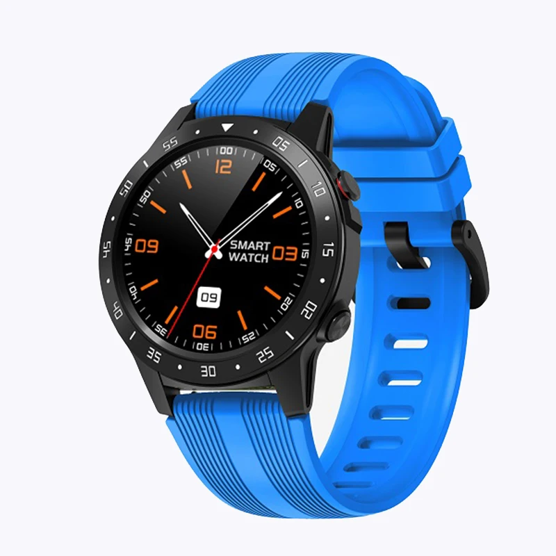 Blue Умные часы LEMFO M5 с поддержкой SIM и Bluetooth, с функцией телефонного звонка, gps, умные часы для мужчин и женщин, IP67, водонепроницаемые часы с монитором сердечного ритма - Цвет: Blue