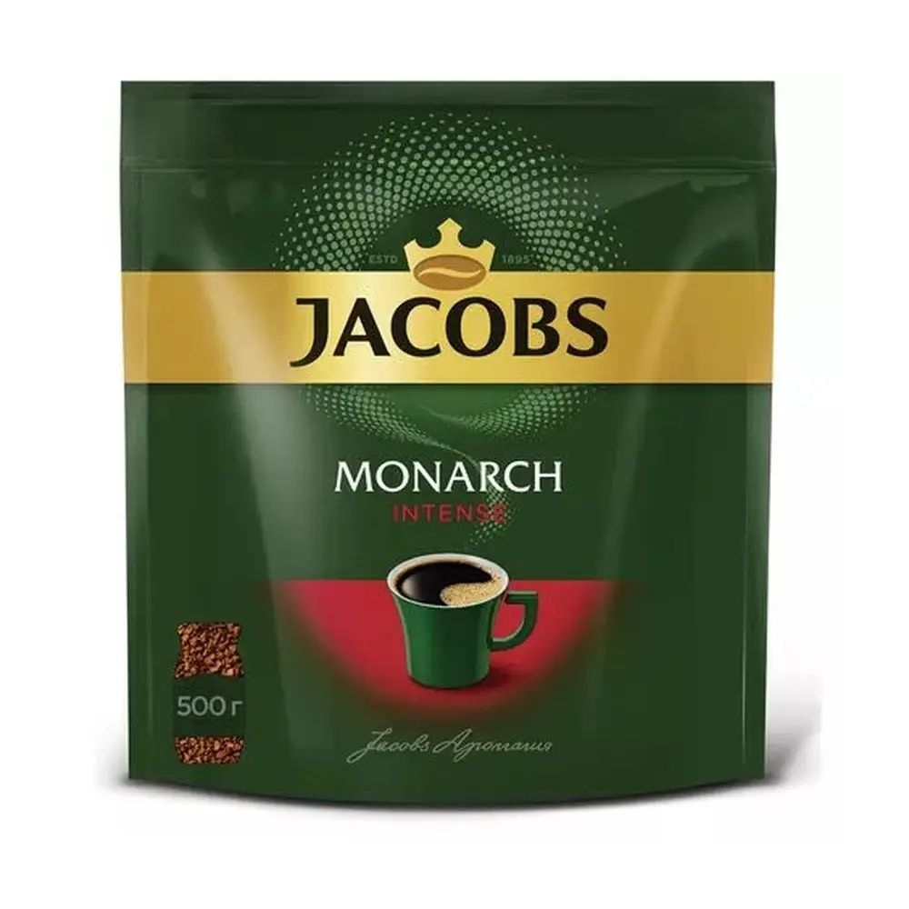 Кофе JACOBS MONARCH Intense натуральный растворимый сублимированный 500г | Продукты