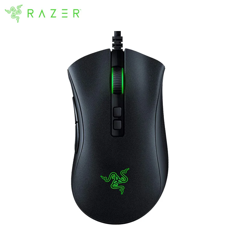 

Игровая мышь Razer DeathAdder V2, 20000 точек/дюйм, оптический сенсор, цветная RGB подсветка, 8 программируемых кнопок
