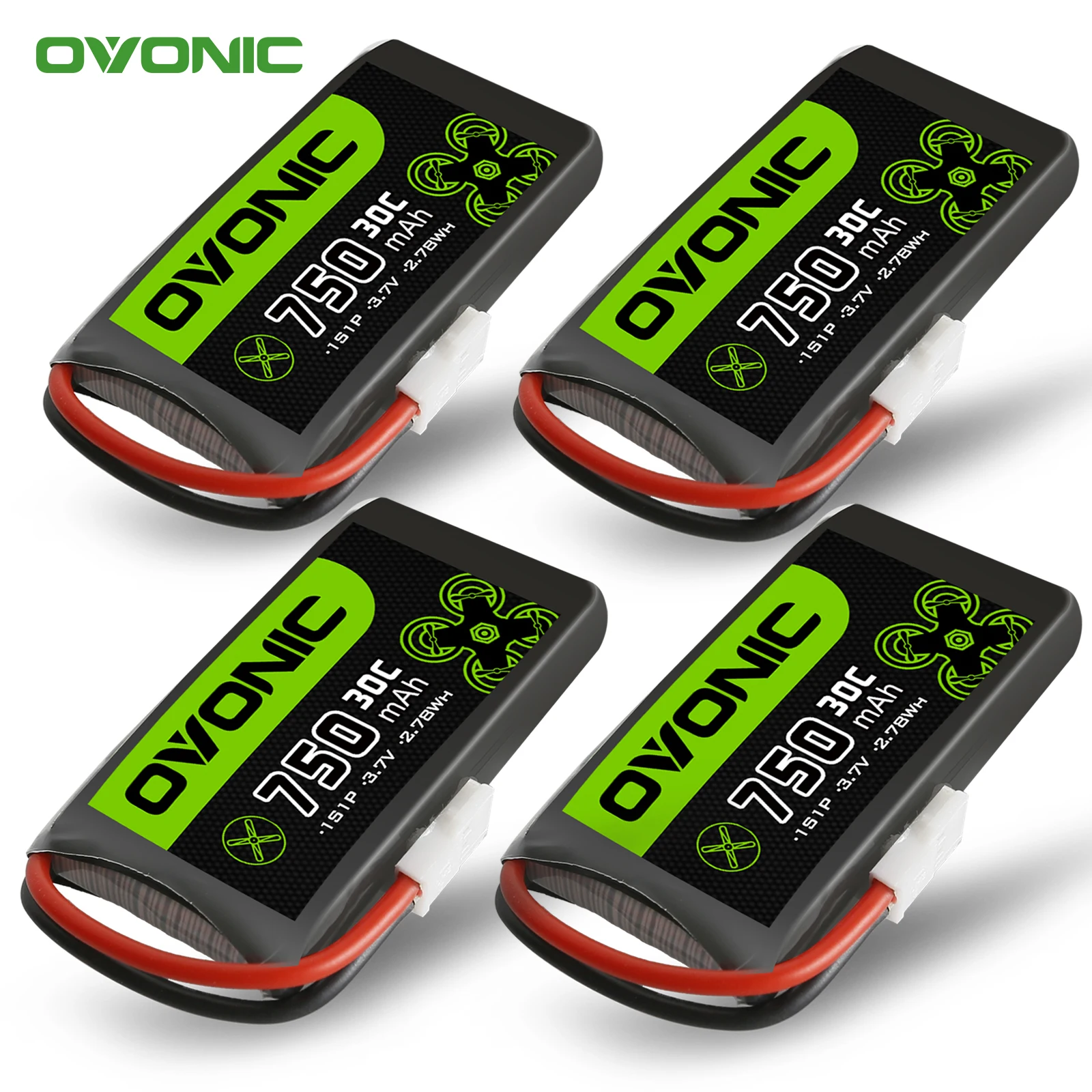 

Литий-полимерный аккумулятор Ovonic 1S 30C 750 мАч 3,7 в, литий-полимерный аккумулятор с разъемом Molex для радиоуправляемого FPV гоночного дрона квадро...