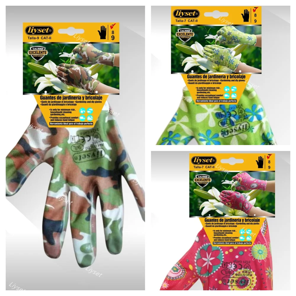 Защитный Перчатки нитриловые сад латексные садовые латексный нескользящий