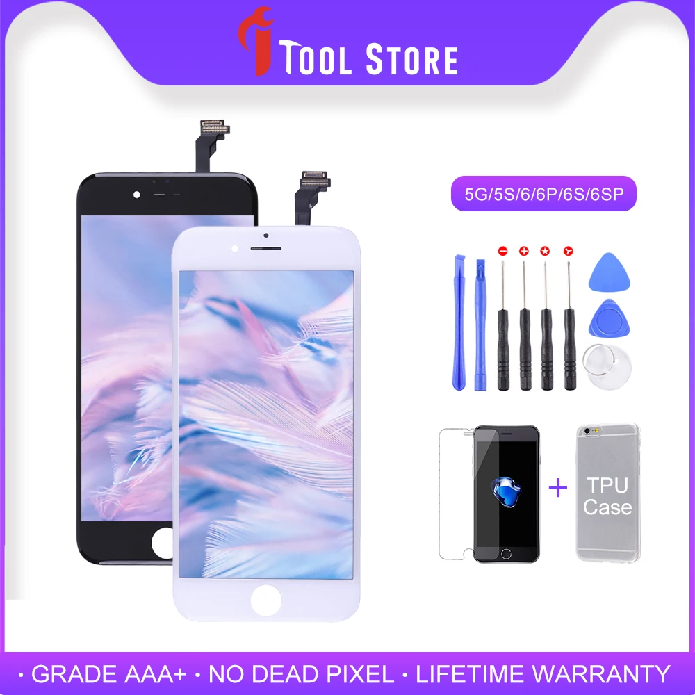 ЖК экран класса AAA + для iPhone 6 6S Plus с 3D сенсорным экраном Force дигитайзер в сборе