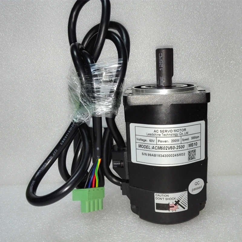 

Leadshine ACM602V60 200W Brushless AC Servo Motor,with 2500 -Line Encoder and 4,000 RPM Speed