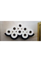 multiple toilet paper tissue holder wc sheet roll cuvette storage organiser shelf bathroom accessories wall mounted shower rack