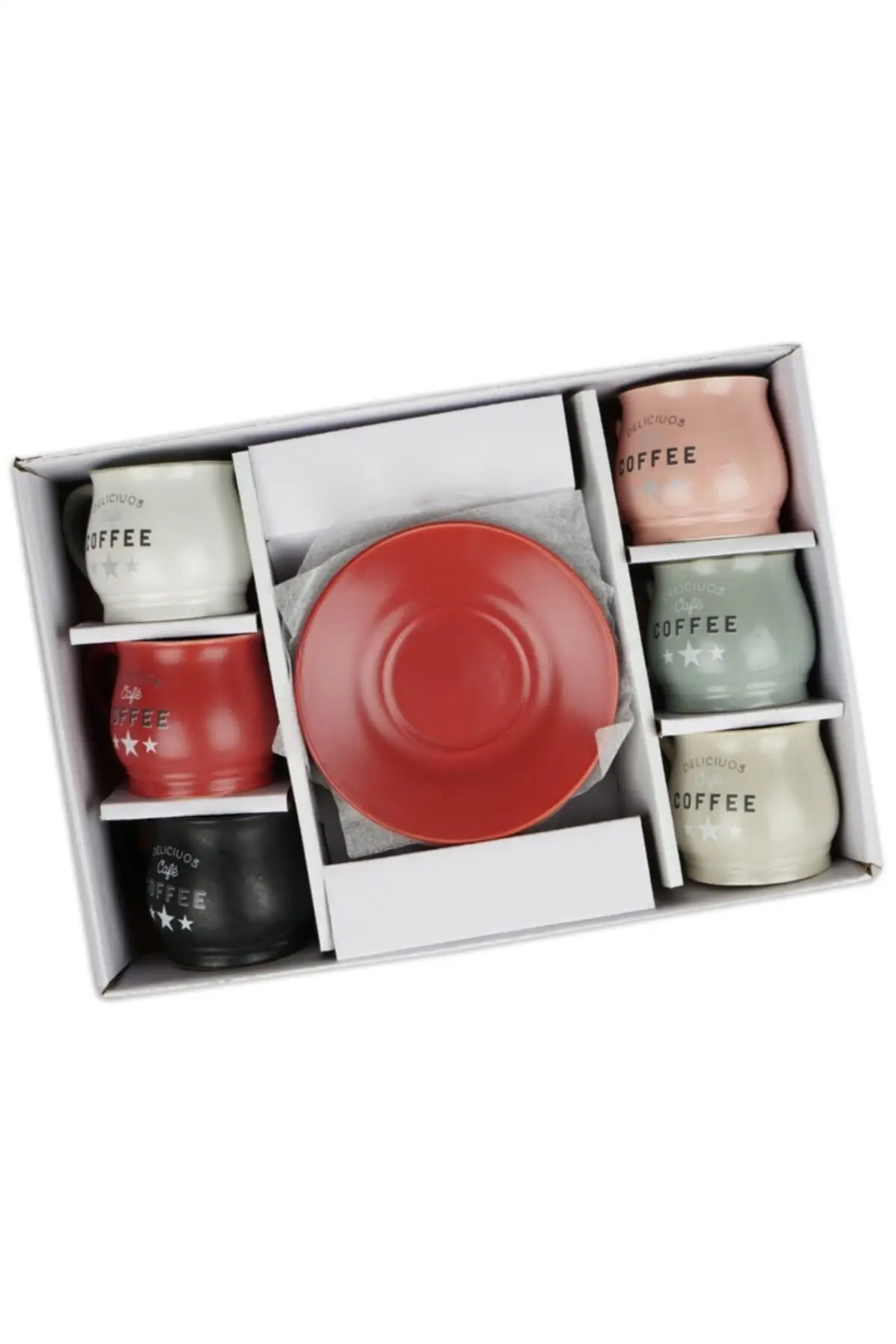 

Colorful Ceramic Turkish Coffee Cup Set