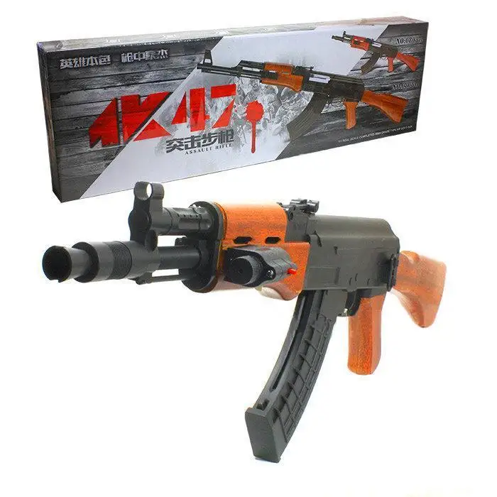 Автомат Калашникова 47 (АК 74) new большой. Один к одному стреляет пластиковыми