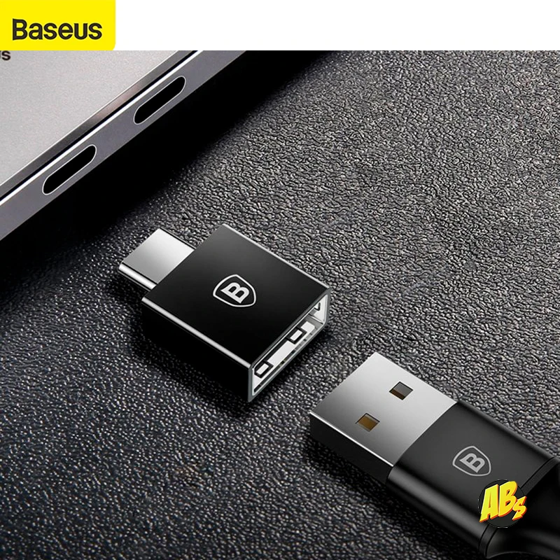 Переходник Baseus Type-C Male в USB Female OTG адаптер для Samsung Macbook Xioami CATJQ-B01 USBC otg коннектор
