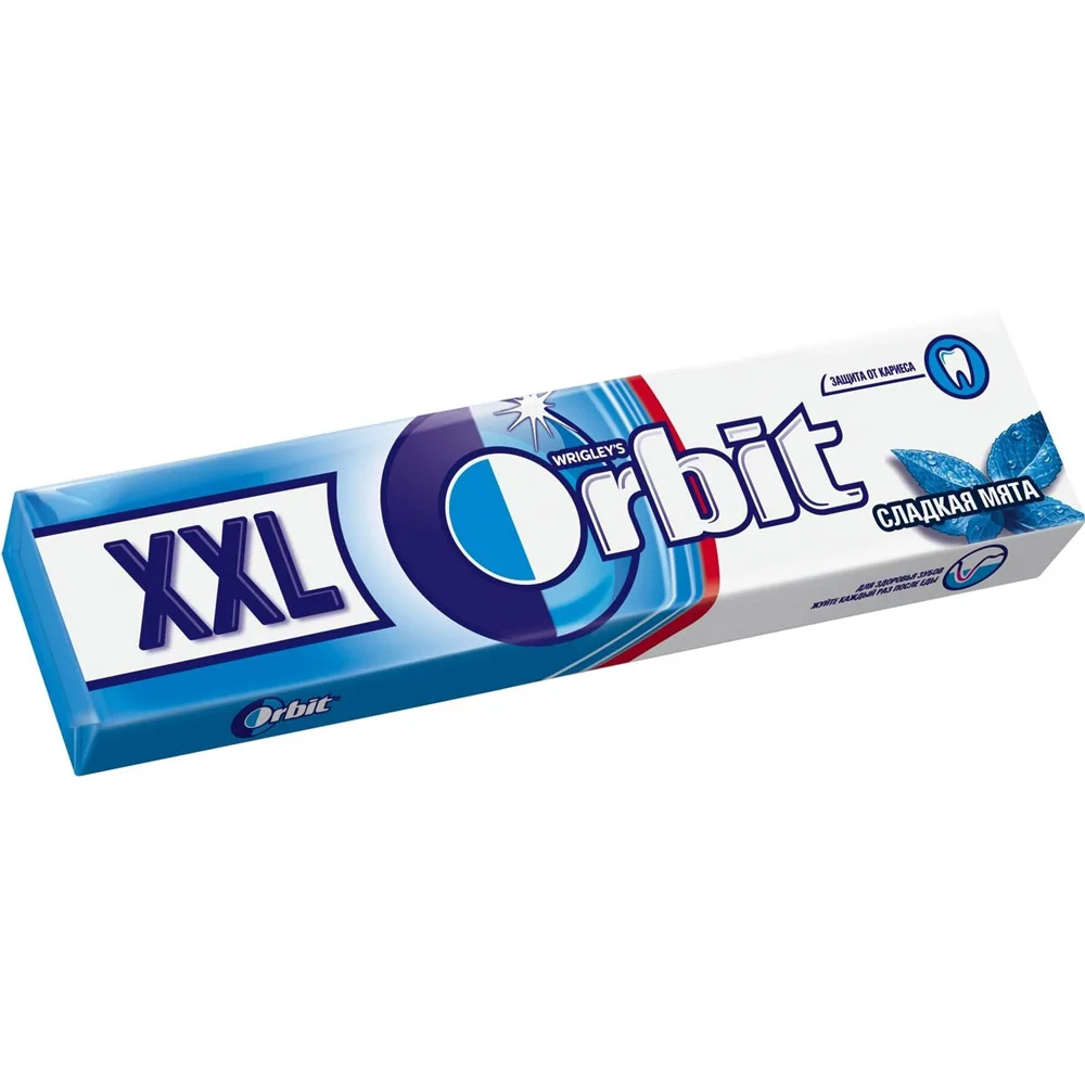 Orbit жевательная резинка Сладкая мята XXL 20 шт 20.4 гр|Жевательная резинка| |