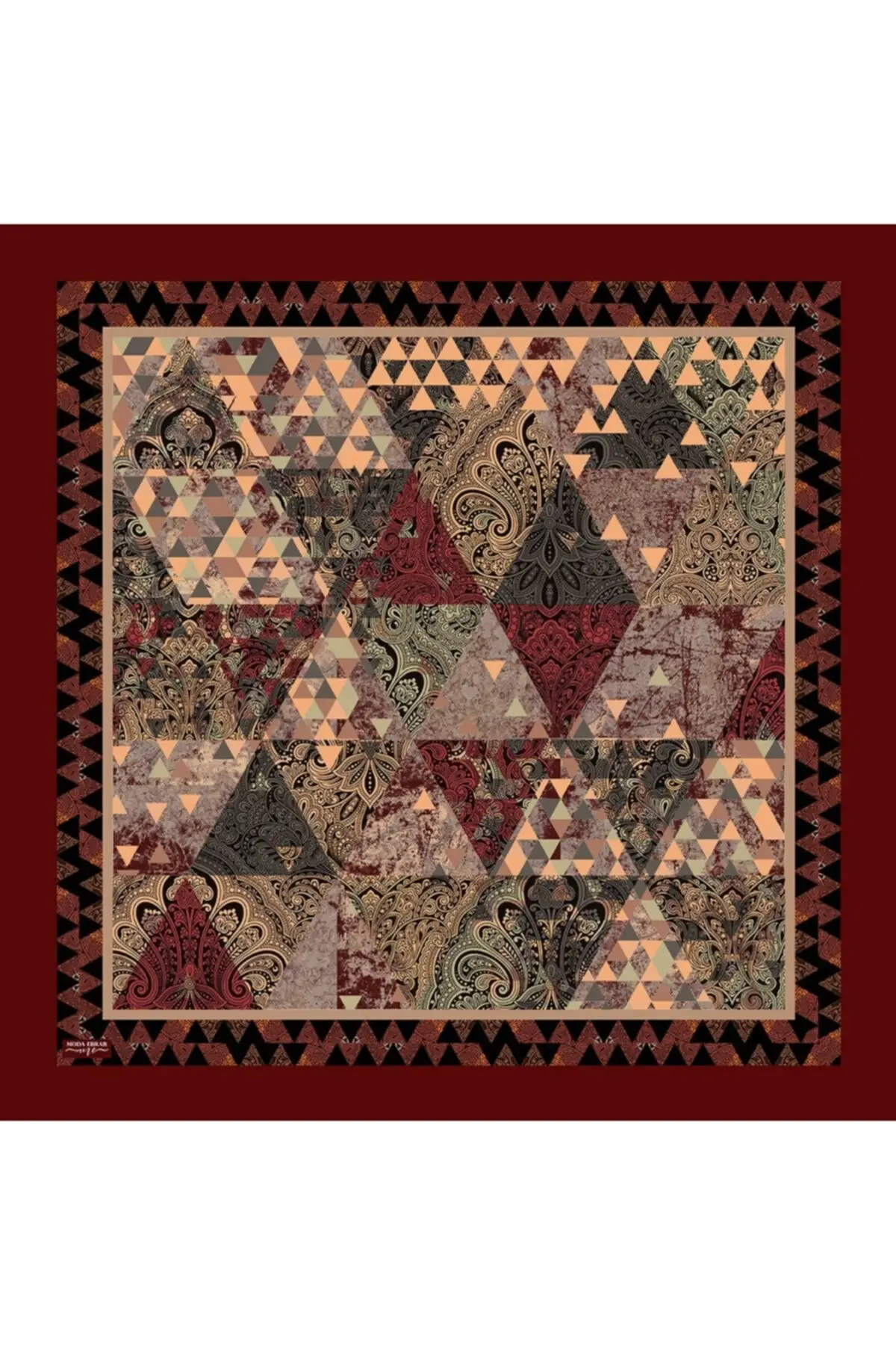 

2021 Women Claret Red Patterned Cotton Scarf Cheesecloth slam Hijab Femme Musulman Quality Abaya Dubai Turkey