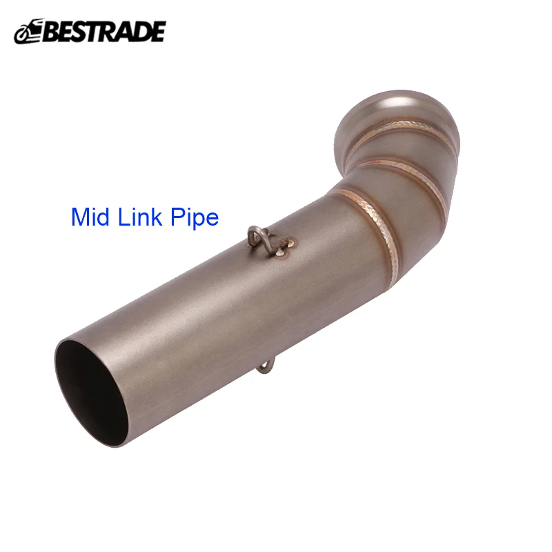 

Motorcycle Middle Link Pipe Exhaust System Mid Connect Tube Stainless Steel Tips Modified For DUKE 125 250 RC390 2017-2020