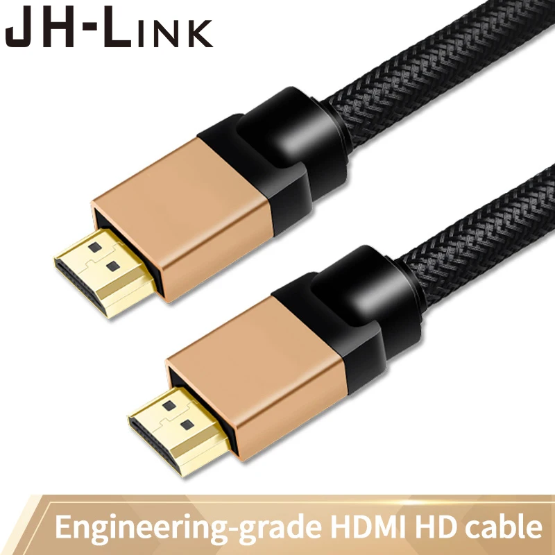 

JH-LINK HDMI 2.0 Cable 4K HD Slim Audio Video Cord For PS4 Projector TV Splitter Switch Box Extender 60Hz Video